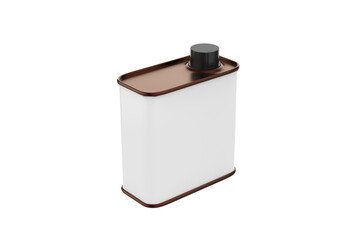 Metal Tin Can isolated on white - Mock up for Brandind. 3d illustration