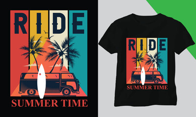 Summer t-shirt design and vector design 
