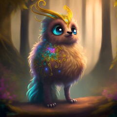 3D Render Bird generative ai