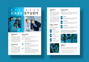 Business Case Study Layout with Gradient