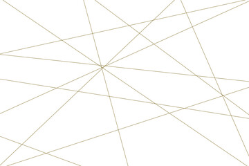 Abstract luxury golden geometric random chaotic lines with many squares and triangles shape background.