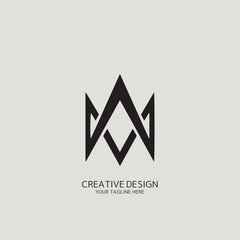 Mの文字をシンボリックに用いたロゴ