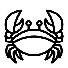 crab line icon