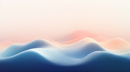 Binary Ripples: Minimalist waves representing the impact of AI on our digital landscape | generative ai