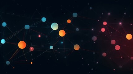 Abstract Connections: Simple lines and shapes symbolizing the interconnectedness of AI systems | generative ai