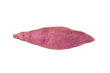 purple sweet yams on white background.