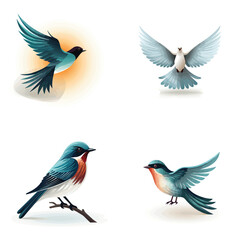 set of birds