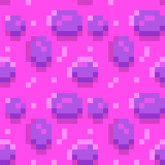 Pink abstract seamless pattern texture pixel art background. Knitted design. Isolated vector 8-bit illustration.