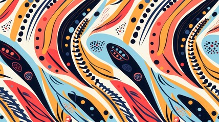 Flowers pattern seamless art decor paisley beautiful