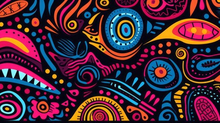 Flowers pattern seamless art decor paisley beautiful