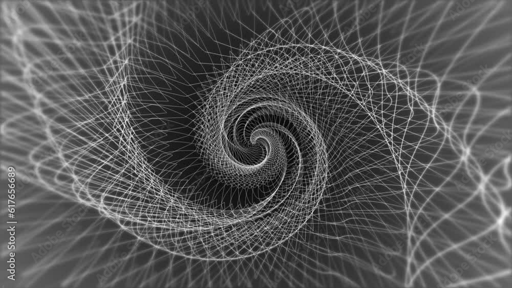 Poster digital futuristic monochrome linear shape. beauty of complex contemporary technologies. geometric b