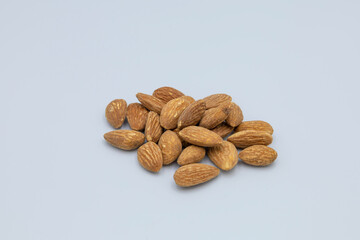 Organic almond nut raw, Healthy snack or for vegetarians
