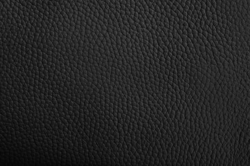 Black leather texture background with seamless pattern.