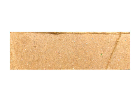 Rectangle cardboard paper with texture isolated