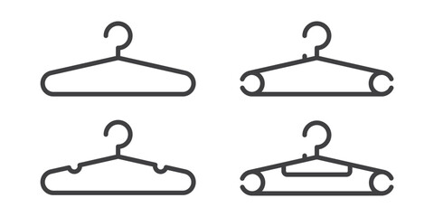 Hanger icon for laundry elements illustration vector design isolated.