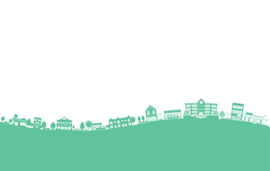 街並みを影で表現したベクターイラスト