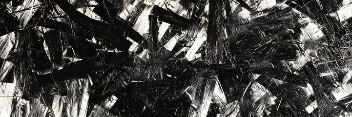 Beautiful unusual shiny black and white background closeup. Art and retro style concept