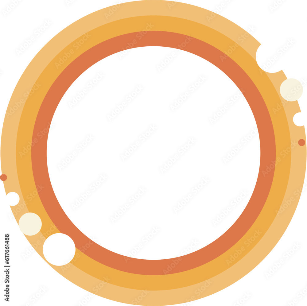 Poster abstract circle frame. modern circular aesthetic frame decorative banner design. abstract background