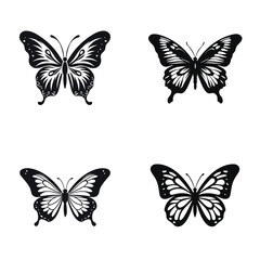 Fototapeta na wymiar set of butterflies