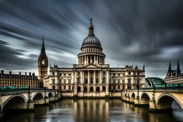 Fototapeta na wymiar Big Ben and the Houses of Parliament at night in London