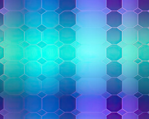 abstract blue gradient background with hexagons