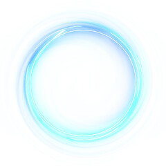 Gradient neon light circle cute colorful