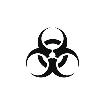Biohazard icon isolated on white background
