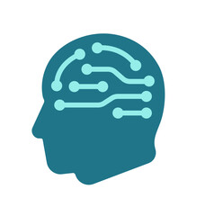AI (Artificial Intelligence) vector icon illustration