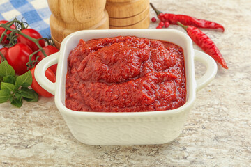 Natural organic pure tomato pasta