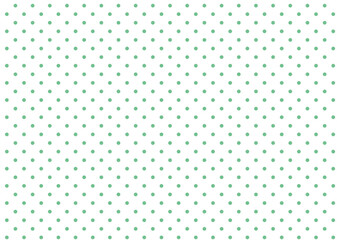 白地に緑ドット