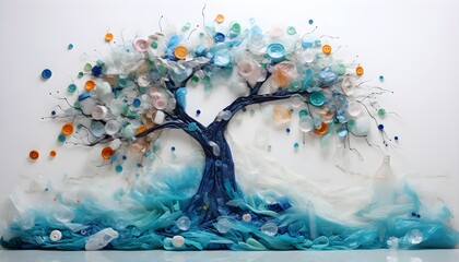 International plastic bag free day - "Powerful image capturing International Plastic Bag Free Day, raising awareness for a sustainable future. Witness the impact of plastic waste through this thought-