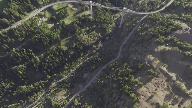 Ganter Bridge, Simplon Pass Road, Ganter Valley, Ried-Brig, Valais, Switzerland, Europe