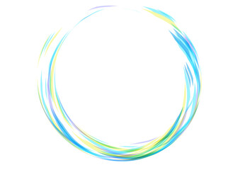カラフルな円形ウェーブ