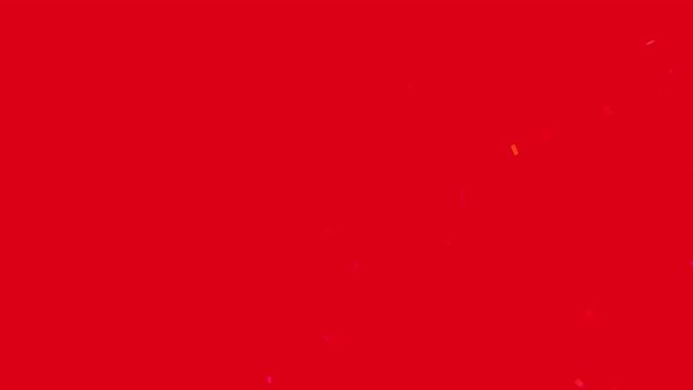 セールの文字がフレームアウトするループアニメーション、4k