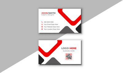 Unique and simple business card card for infographic.
