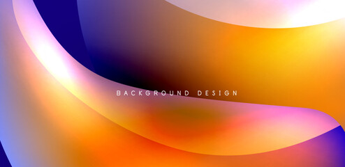 Beautiful liquid shapes with fluid colors abstract background