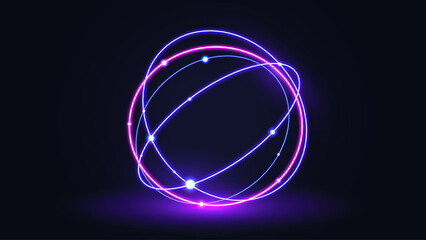 Circular tech science global light effect © Tasphong