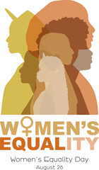 Women's Equality Day logo. Transparent background.