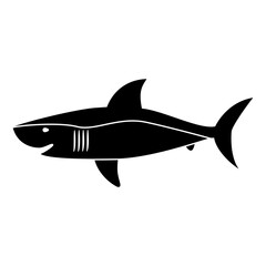 Shark icon vector. sea ​​life illustration sign. fish symbol or logo.