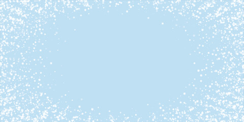 Magic falling snow christmas background. Subtle