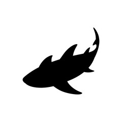 Shark icon vector. sea ​​life illustration sign. fish symbol or logo.