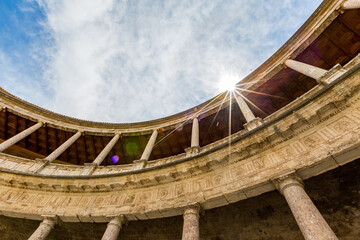 Sun light diffraction, Ronda, Andalusia, Spain