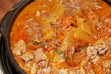 Pork and Kimchi Stew ,Korean food 