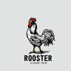 Design logo icon character mascot rooster