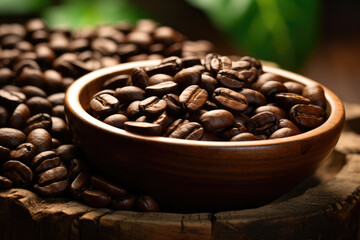 Fototapeta premium Explore the concept of coffee beens, transparent background (PNG). Generative AI.