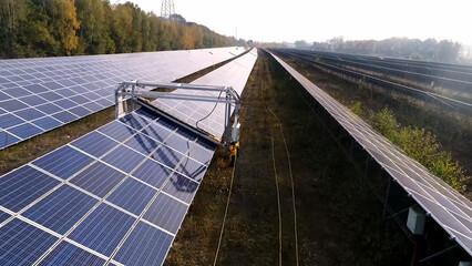 farma fotowoltaniczna energia panele ekologia widok technologia prąd energia  © Piotr