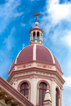 Santa Cruz Church in Bangkok, Thailand, an old Catholic church build in 1770 during the reign