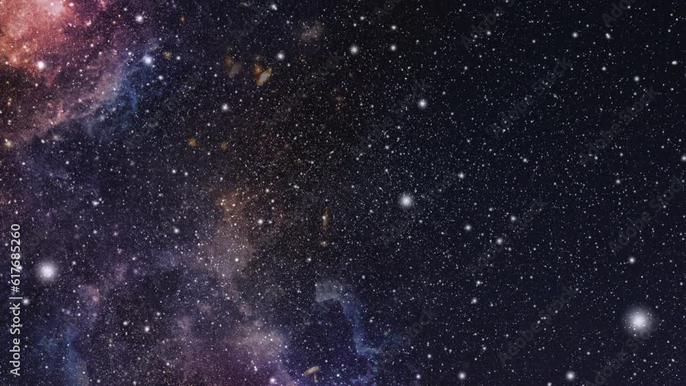 Wall mural beautiful view of an abstract starry colorful galaxy sky background