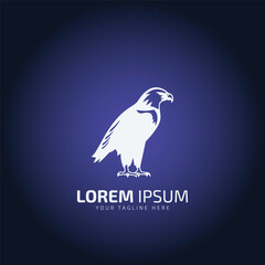logo of eagle or hawk vector bird design. Eagle and hawk icon