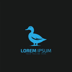 Duck logo icon vector illustration